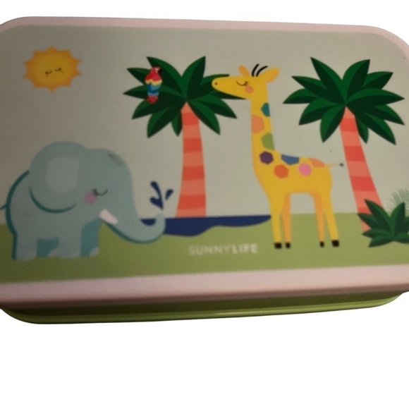 SUNNYLIFE  BENTO BOX SAFARI THEME KIDS 2 Compartment - Picture 3 of 10